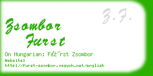 zsombor furst business card